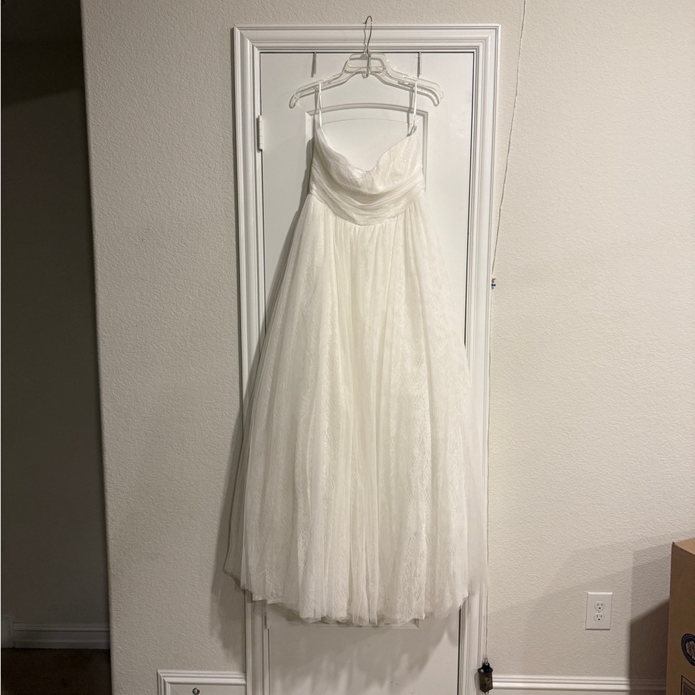 Lulu's Ivory Strapless Wedding Dress